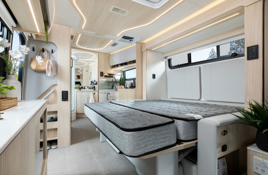 Triple E van bedroom