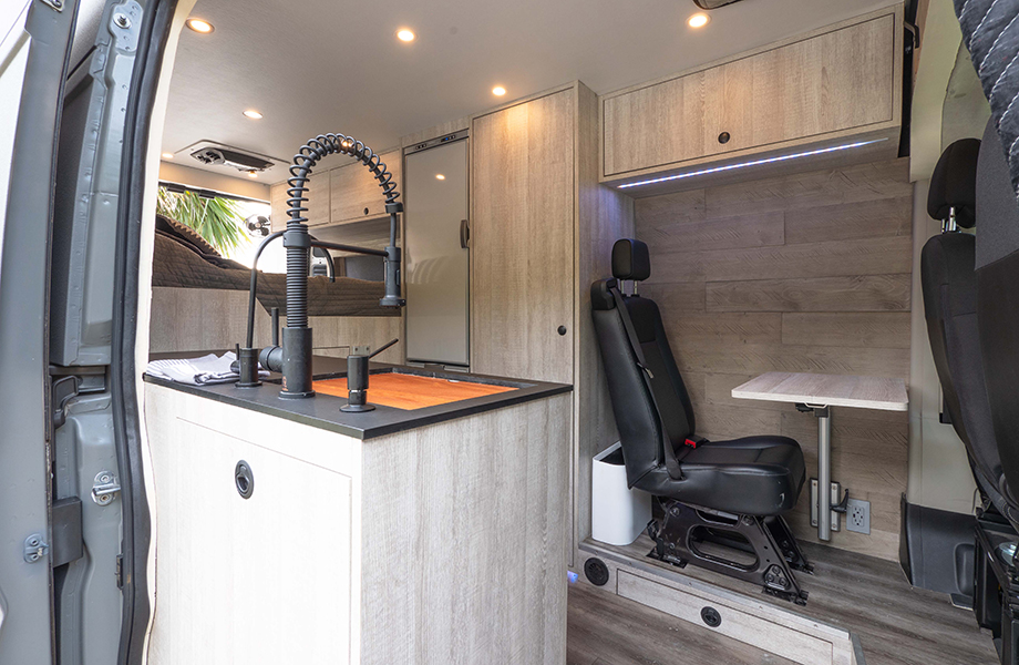 Camper Van with FENIX countertop